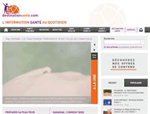 Tablet Screenshot of destinationsante.com
